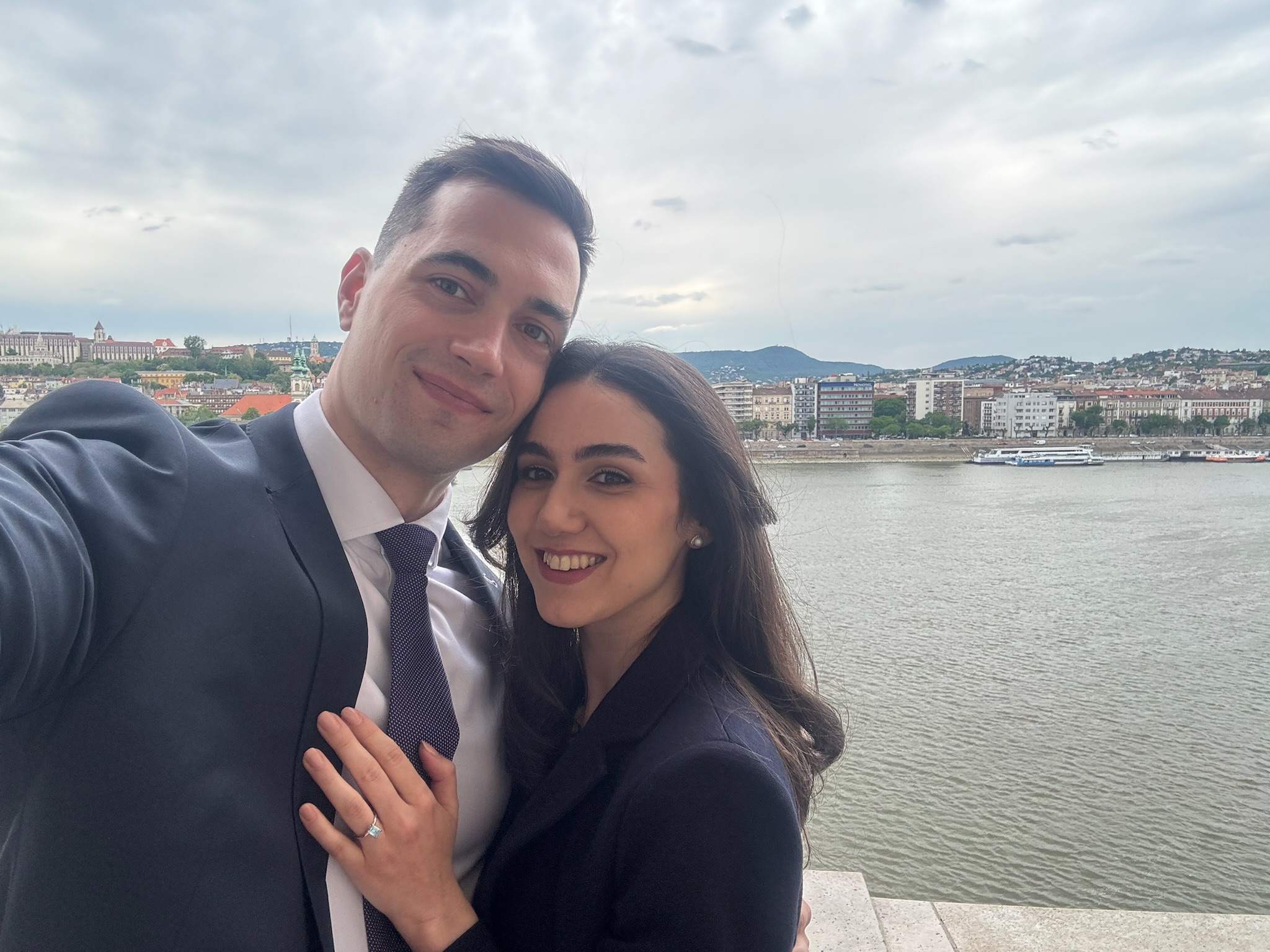 Lujza and Aron together in Budapest